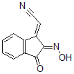 CAS 登录号：676620-30-7， [2,3-二氢-2-(羟基亚胺)-3-氧代-1H-茚-1-亚基]-乙腈