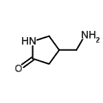 CAS 登录号：676627-00-2， 4-(氨基甲基)-2-吡咯烷酮