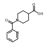 CAS#: 67691-62-7, 1-(2-Pyridinylcarbonyl)-4-piperidinecarboxylic acid