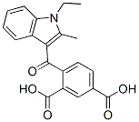 CAS#: 67697-32-9, 4-[(1-Ethyl-2-Methyl-1H-Indol-3-Yl)Carbonyl]Isophthalic Acid