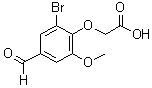 CAS 登录号：677012-43-0， (2-溴-4-甲酰基-6-甲氧基苯氧基)乙酸