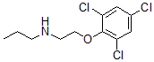 CAS 登录号：67747-01-7， N-[2-(2,4,6-三氯苯氧基)乙基]-1-丙胺