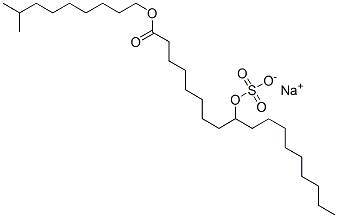 CAS 登录号:67815-96-7, 1-(8-甲基壬基)9-(磺基氧基)硬脂酸钠