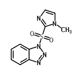 CAS#: 678173-46-1, 1-[(1-Methyl-1H-imidazol-2-yl)sulfonyl]-1H-benzotriazole
