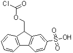 CAS 登录号：67827-06-9， 9-{[(氯甲酰基)氧基]甲基}-9H-芴-2-磺酸