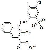 CAS 登录号：67828-72-2， 4-[(4-氯-5-甲基-2-磺酸基苯基)偶氮]-3-羟基-2-萘甲酸锶