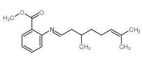 CAS 登录号:67845-42-5, 2-((3,7-二甲基-6-辛烯亚基)氨基)苯甲酸甲酯
