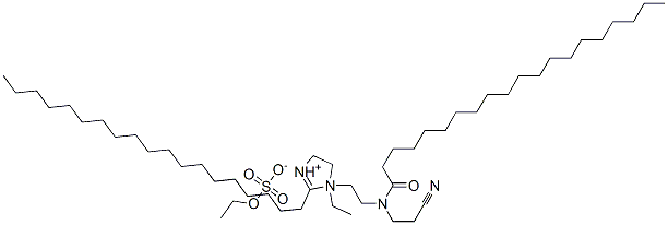 CAS#: 67874-22-0, 1-[2-[(2-Cyanoethyl)(1-Oxoicosyl)Amino]Ethyl]-1-Ethyl-4,5-Dihydro-2-Nonadecyl-1H-Imidazolium Ethyl Sulphate