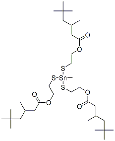 CAS#: 67874-45-7, Tris(3,5,5-Trimethylhexanoic Acid)(Methylstannylidyne)Tris(Thio-2,1-Ethanediyl) Ester