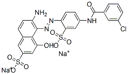 CAS#: 67875-07-4, Disodium 6-Amino-5-[[4-[(3-Chlorobenzoyl)Amino]-2-Sulphonatophenyl]Azo]-4-Hydroxynaphthalene-2-Sulphonate