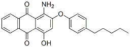 CAS 登录号：67875-20-1， 1-氨基-4-羟基-2-(4-戊基苯氧基)蒽醌