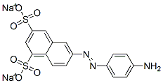 CAS 登录号：67875-26-7， 6-[(4-氨基苯基)偶氮]萘-1,3-二磺酸二钠