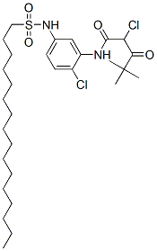CAS#: 67878-71-1, 2-Chloro-N-[2-Chloro-5-[(Hexadecylsulphonyl)Amino]Phenyl]-4,4-Dimethyl-3-Oxovaleramide
