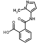 CAS 登录号：678967-82-3， 2-[(1-甲基-1H-吡唑-5-基)氨基甲酰]苯甲酸