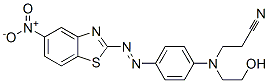 CAS 登录号：67906-34-7， 3-[(2-羟基乙基)[4-[(5-硝基苯并噻唑-2-基)偶氮]苯基]氨基]丙腈