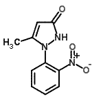 CAS 登录号：67916-05-6， 5-甲基-1-(2-硝基苯基)-1,2-二氢-3H-吡唑-3-酮