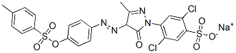 CAS#: 67923-65-3, Sodium 2,5-Dichloro-4-[4,5-Dihydro-3-Methyl-4-[[4-[(P-Tolylsulphonyl)Oxy]Phenyl]Azo]-5-Oxo-1H-Pyrazol-1-Yl]Benzenesulphonate