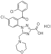 CAS#: 67935-96-0, 1-[4-Chloro-2-(2-Chlorobenzoyl)Phenyl]-5-(Morpholinomethyl)-1H-1,2,4-Triazole-3-Carboxylic Acid Monohydrochloride