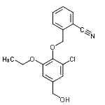 CAS#: 679414-78-9, 2-{[2-Chloro-6-ethoxy-4-(hydroxymethyl)phenoxy]methyl}benzonitrile
