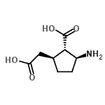 CAS 登录号：679436-19-2， (1S,2S,5S)-2-氨基-5-(羧甲基)环戊烷羧酸