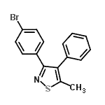 CAS#: 679785-55-8, 3-(4-Bromophenyl)-5-methyl-4-phenyl-1,2-thiazole