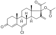 CAS 登录号：6799-23-1， 16-亚甲基氯地孕酮