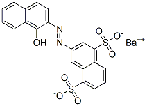 CAS 登录号：67990-36-7， 3-[(1-羟基-2-萘基)偶氮]萘-1,5-二磺酸钡