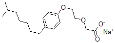 CAS 登录号：68015-73-6， 2-[2-[4-(6-甲基庚基)苯氧基]乙氧基]乙酸钠