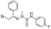 CAS 登录号：680215-17-2， (2E)-2-(2-溴-1-苯基乙亚基)-N-(4-氟苯基)-1-甲基肼基硫代甲酰胺
