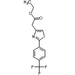 CAS 登录号：680215-92-3， 乙基{2-[4-(三氟甲基)苯基]-1,3-噻唑-4-基}乙酸酯