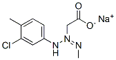 CAS 登录号：68025-31-0， [3-(3-氯-4-甲基苯基)-1-甲基三氮烯-2-基]乙酸钠