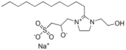 CAS 登录号：68039-23-6， 4,5-二氢-1-(2-羟基乙基)-3-(2-羟基-3-磺酸基丙基)-2-十一烷基-1H-咪唑鎓单钠盐