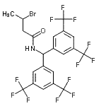 CAS 登录号：680579-72-0， N-{二[3,5-二(三氟甲基)苯基]甲基}-3-溴丁酰胺