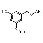 CAS 登录号：68087-13-8， 6-(甲氧基甲基)-2-(甲硫基)-4-嘧啶醇