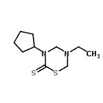 CAS#: 681218-83-7, 3-Cyclopentyl-5-ethyl-1,3,5-thiadiazinane-2-thione