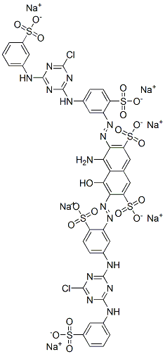CAS#: 68133-24-4, Hexasodium 4-Amino-3,6-Bis[[5-[[4-Chloro-6-[(3-Sulphonatophenyl)Amino]-1,3,5-Triazin-2-Yl]Amino]-2-Sulphonatophenyl]Azo]-5-Hydroxynaphthalene-2,7-Disulphonate