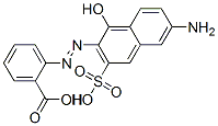 CAS 登录号：68133-35-7， 2-[(6-氨基-1-羟基-3-磺基-2-萘基)偶氮]苯甲酸