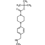 CAS#: 681508-91-8, 2-Methyl-2-propanyl 4-{4-[(methylamino)methyl]phenyl}-1-piperazinecarboxylate