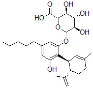 CAS#: 68170-65-0, (2S,3S,4S,5R,6S)-3,4,5-Trihydroxy-6-[3-Hydroxy-2-[(1R,6S)-3-Methyl-6-Prop-1-En-2-Yl-1-Cyclohex-2-Enyl]-5-Pentyl-Phenoxy]Oxane-2-Carboxylic Acid