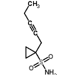 CAS#: 681808-88-8, 1-(2-Pentyn-1-yl)cyclopropanesulfonamide