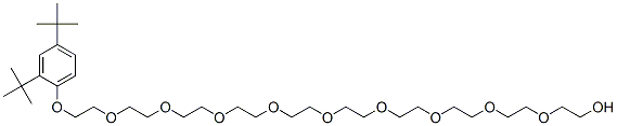 CAS#: 68214-69-7, 29-[2,4-Bis(1,1-Dimethylethyl)Phenoxy]-3,6,9,12,15,18,21,24,27-Nonaoxanonacosan-1-Ol