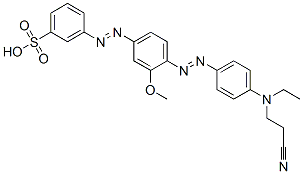 CAS#: 68227-58-7, 3-[[4-[[4-[(2-Cyanoethyl)Ethylamino]Phenyl]Azo]-3-Methoxyphenyl]Azo]Benzenesulphonic Acid