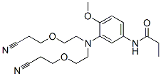 CAS 登录号：68227-76-9， N-[3-[二[2-(2-氰基乙氧基)乙基]氨基]-4-甲氧基苯基]丙酰胺