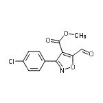 CAS 登录号：682352-76-7， 甲基3-(4-氯苯基)-5-甲酰基-1,2-恶唑-4-羧酸酯