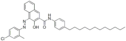 CAS#: 68239-63-4, 4-[(4-Chloro-2-Methylphenyl)Azo]-N-(4-Dodecylphenyl)-3-Hydroxynaphthalene-2-Carboxamide