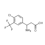 CAS 登录号：682804-35-9， 3-氨基-3-[4-氯-3-(三氟甲基)苯基]丙酸