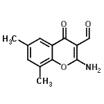 CAS#: 68301-79-1, 2-Amino-6,8-dimethyl-4-oxo-4H-chromene-3-carbaldehyde