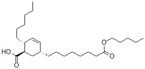 CAS 登录号：68330-69-8， 5(6)-羧基-4-己基-2-环己烯-1-辛酸戊酯