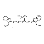 CAS 登录号：68339-70-8， 3-乙基-2-[(1E,3E)-3-{3-[(1E,3Z)-3-(3-乙基-1,3-苯并噻唑-2(3H)-亚基)-1-丙烯-1-基]-5,5-二甲基-2-环己烯-1-亚基}-1-丙烯-1-基]-1,3-苯并噻唑-3-鎓碘化物