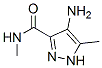 CAS#: 68375-44-0, 4-Amino-N,5-Dimethyl-1H-Pyrazole-3-Carboxamide